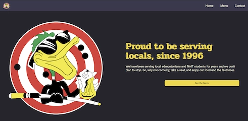 thumbnail of the duck taphouse and grill homepage